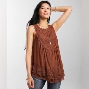 Ultra Pink Gypsy Top SIZE LARGE